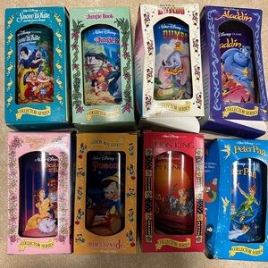 Disney Burger King Cups from 1994 Complete Set